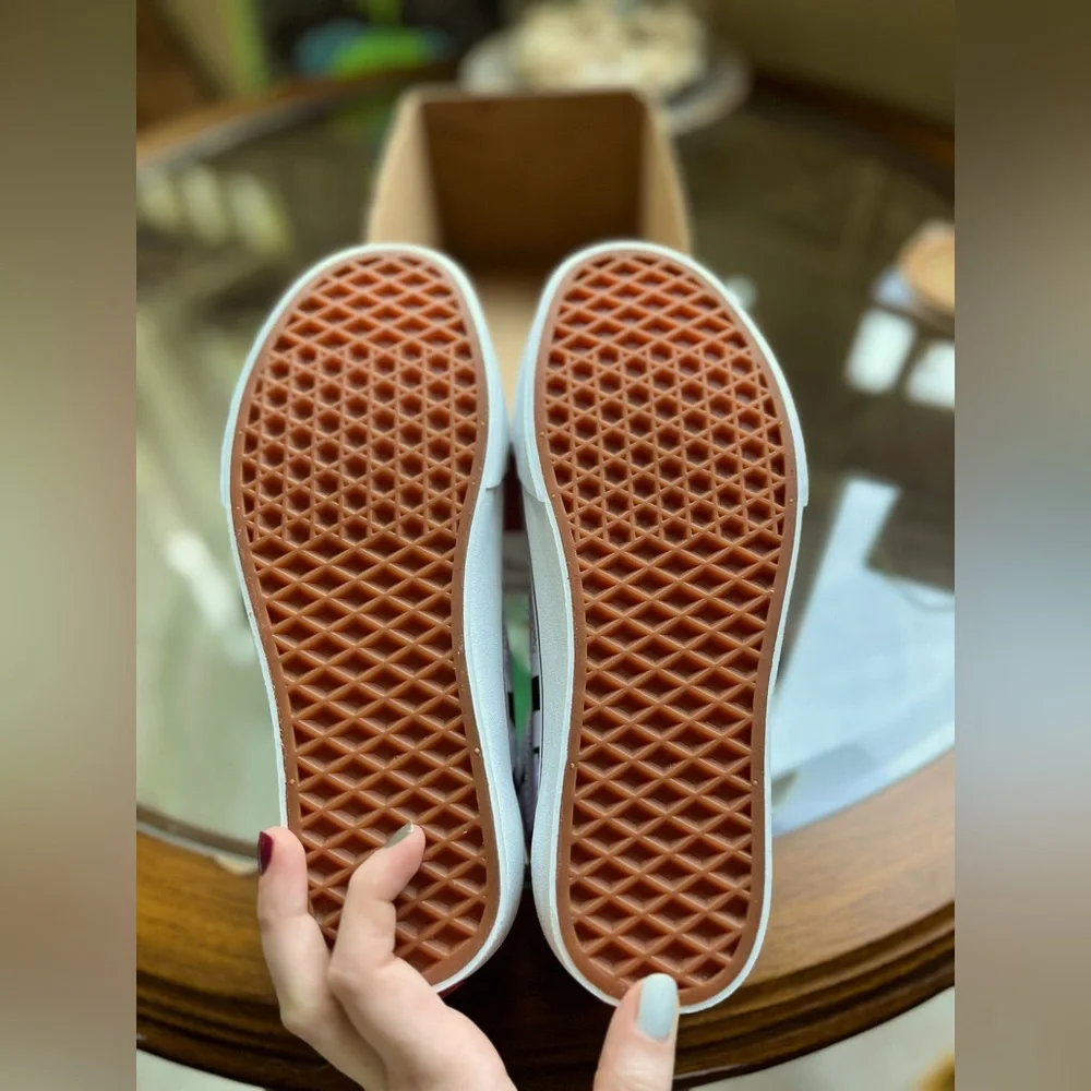 🌸VANS🌸- Orchid Checkerboard - Lace-Up Old-Skool - Womens 7.5 NWT - Picture 8 of 8